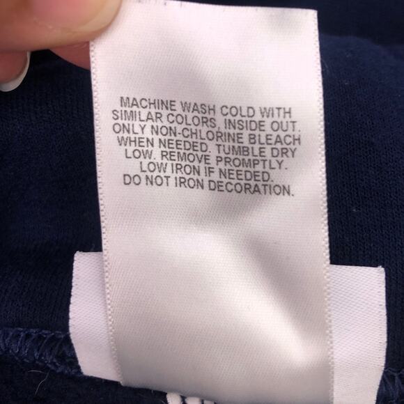 Disney Parks Disney World Mickey Mouse Navy Kangaroo Pocket Hooded Pullover L - Picture 7 of 11